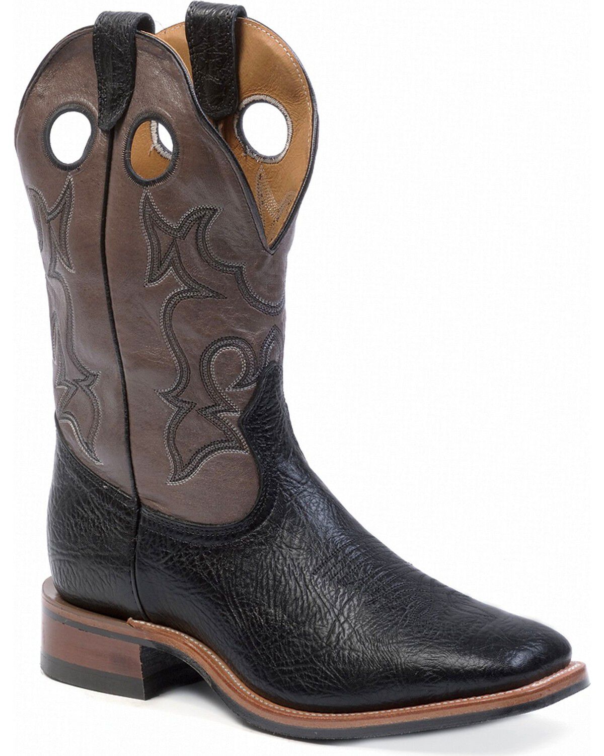 Boulet Cowboy Boots - Square Toe, Black, hi-res