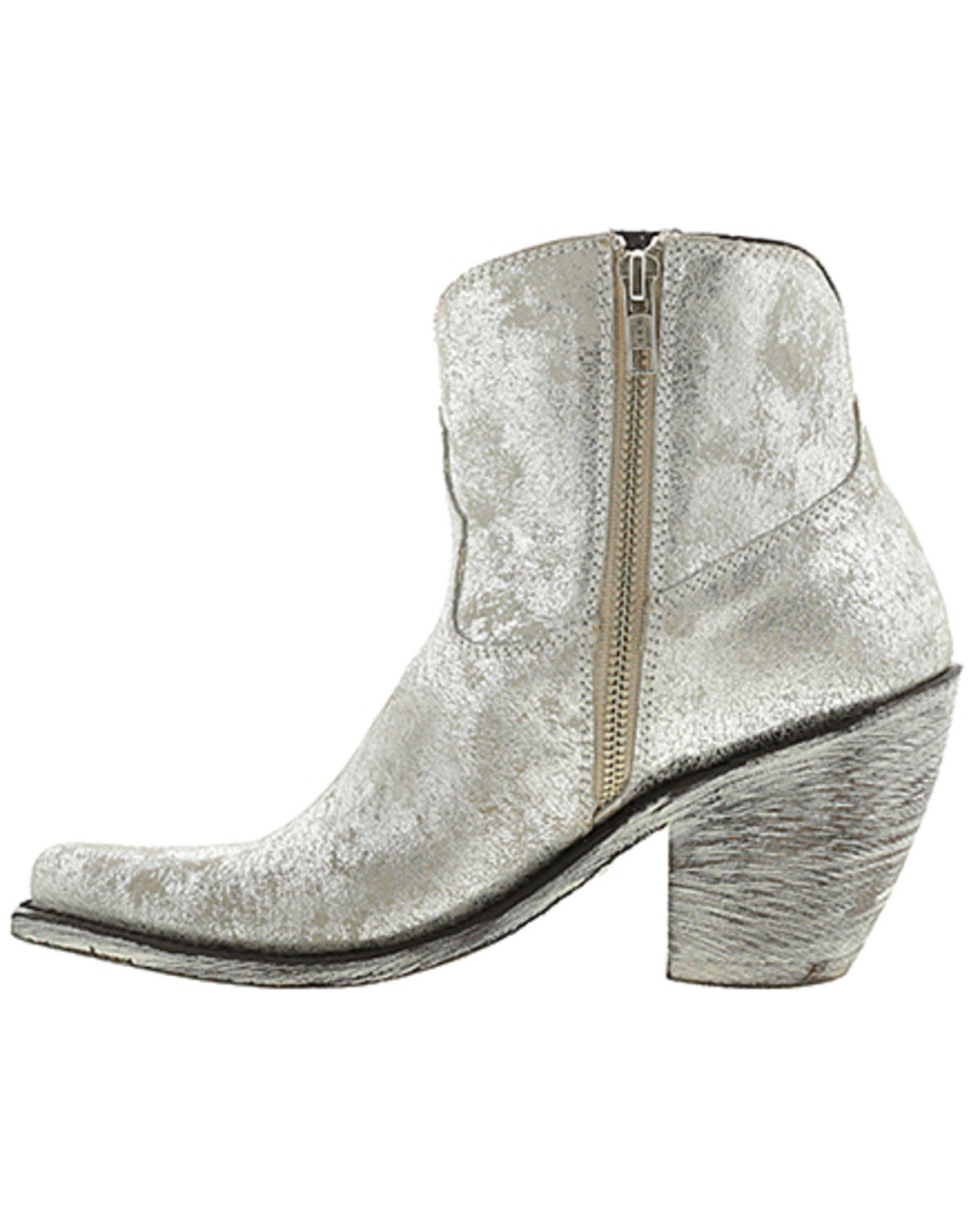 Image #3 - Liberty Black Women's Brandy Metallic Western Boots - Snip Toe, Silver, hi-res