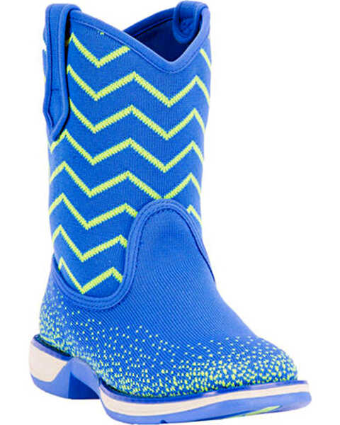 Laredo Kids' Ziggy Performair Western Boots, Blue, hi-res