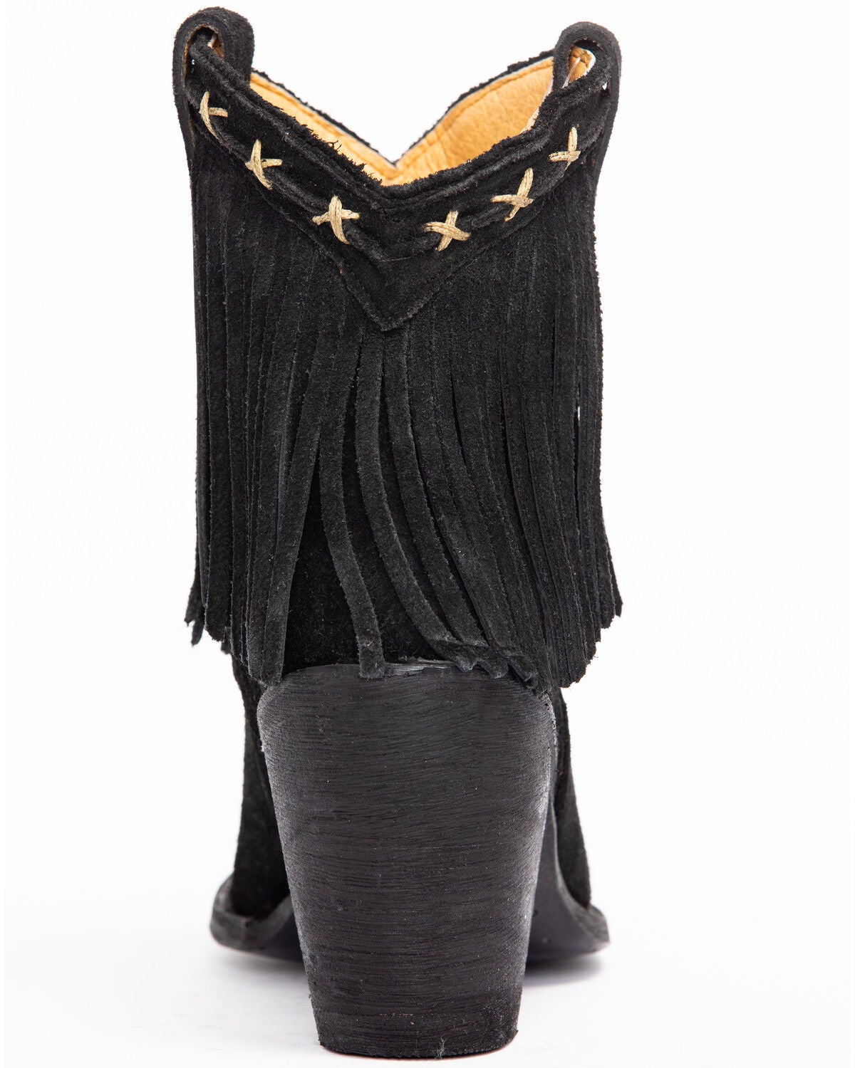 peep toe western booties