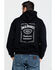 Jack Daniel's Men's Logo Hooded Sweatshirt , Black, hi-res