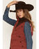 Image #2 - Kimes Ranch Women's Lenora Zip-Up Puffer Vest, Red, hi-res