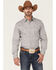 Image #1 - Tin Haul Men's Solid Poplin Gray Long Sleeve Western Shirt , Grey, hi-res