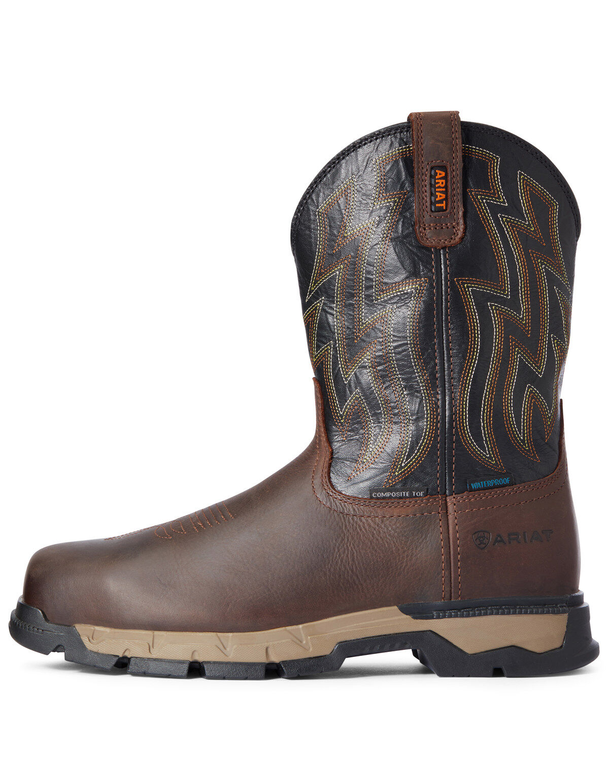 Image #2 - Ariat Men's Rebar Flex Waterproof Western Work Boots - Composite Toe, , hi-res