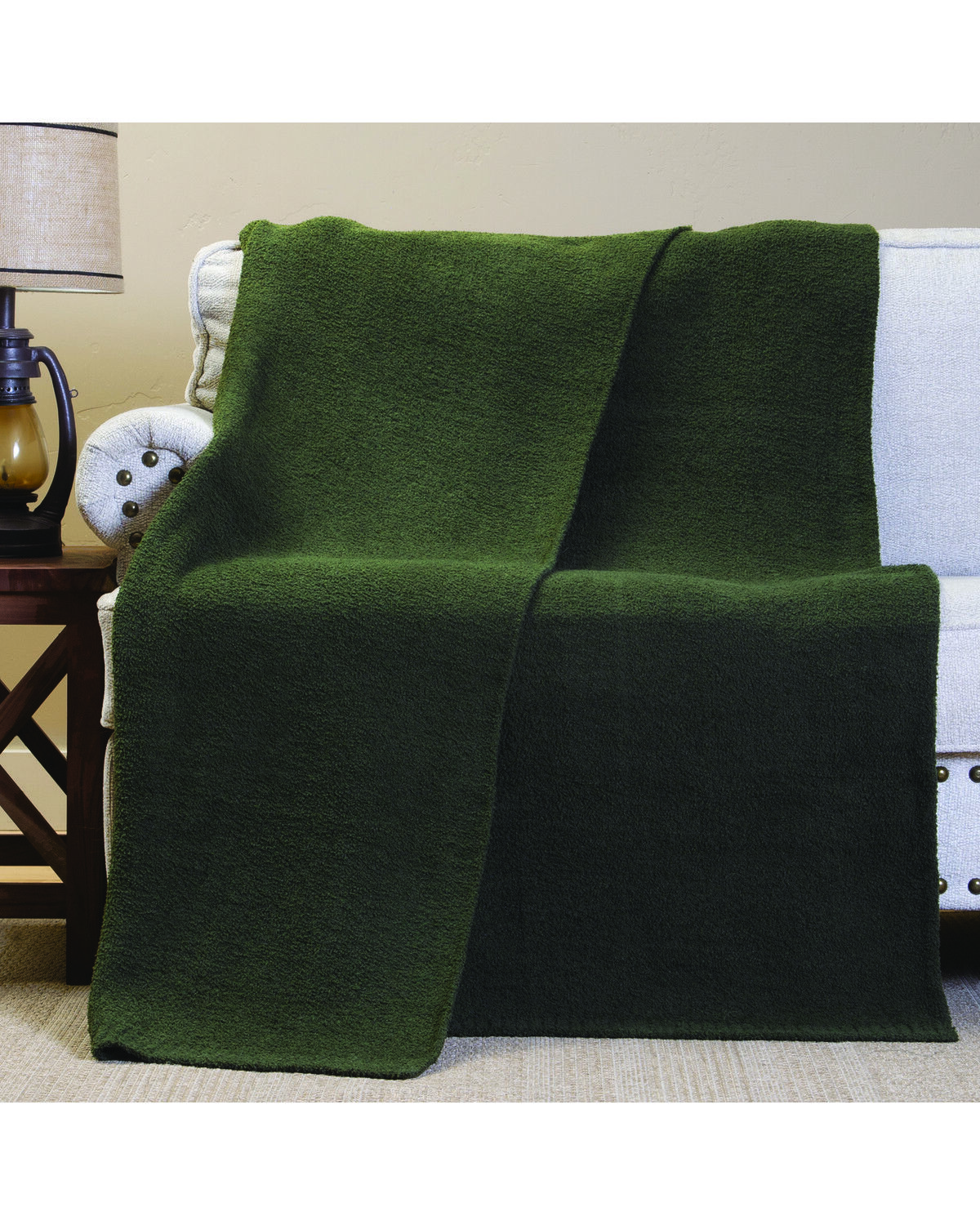 Image #1 - Carstens Home Spruce It Up Blanket, Green, hi-res