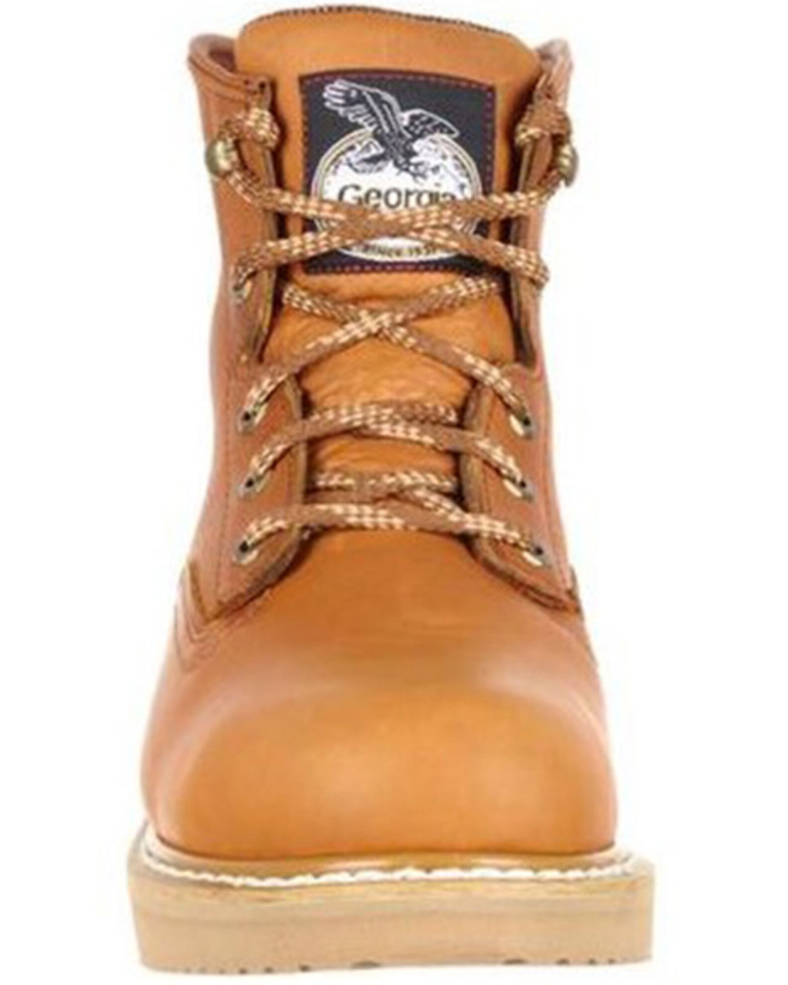 Image #4 - Georgia Men's Wedge Work Boots, Gold, hi-res