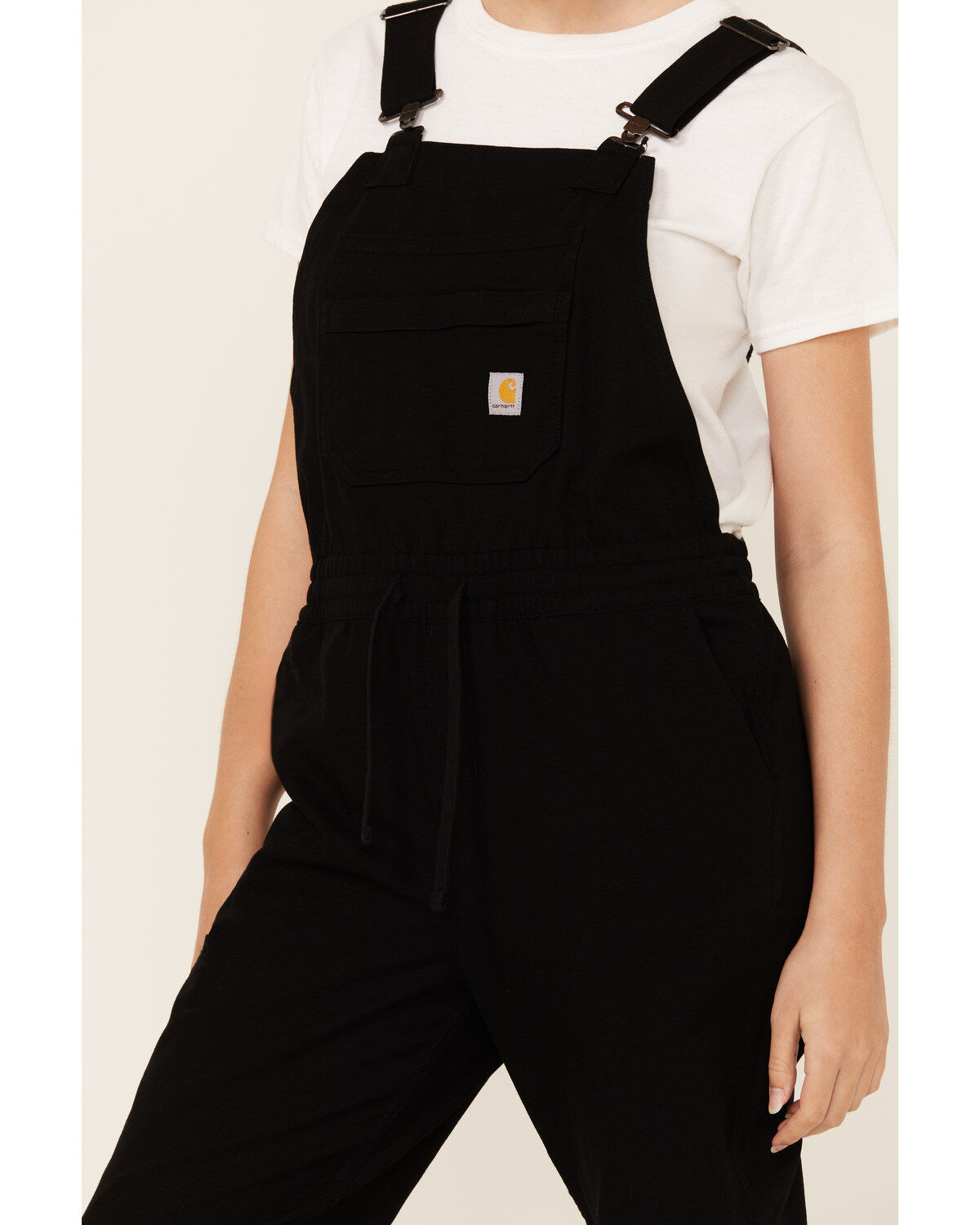Image #3 - Carhartt Women's Force® Relaxed Fit Ripstop Bib Overalls, Black, hi-res