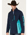 Image #2 - RANK 45® Men's Stampede Performance Softshell Jacket, Blue, hi-res