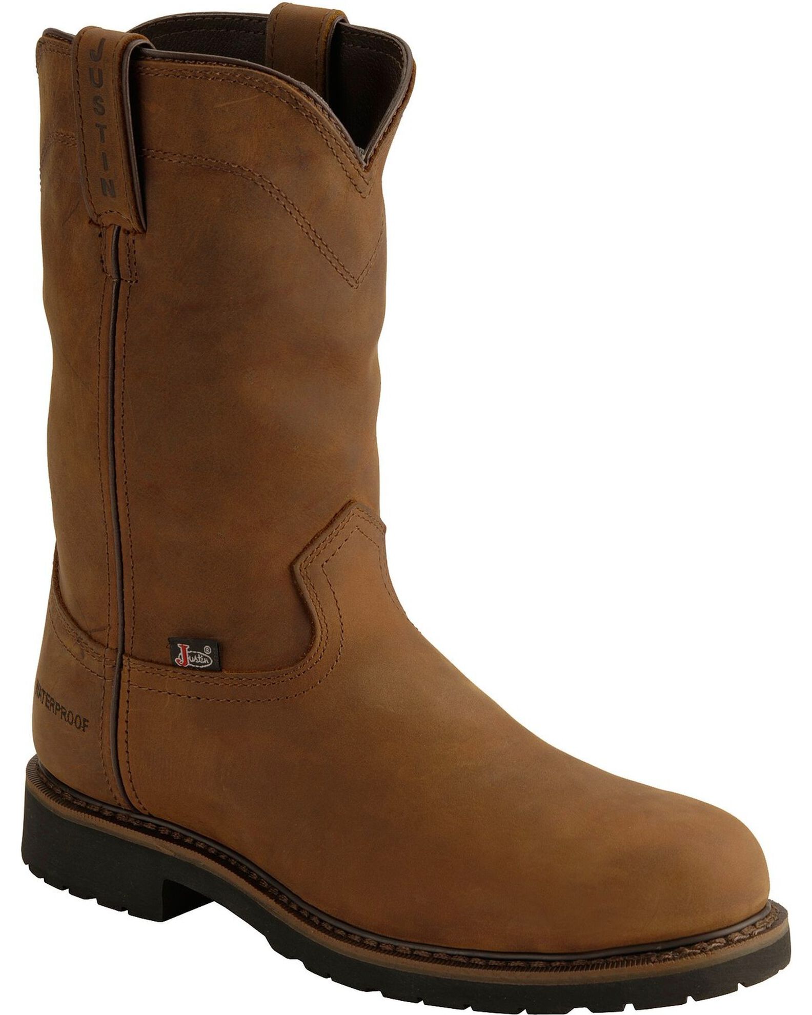 Justin pull outlet on boots
