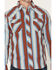 Image #3 - Seager Men's Amarillo Striped Long Sleeve Button-Down Western Shirt, Red, hi-res
