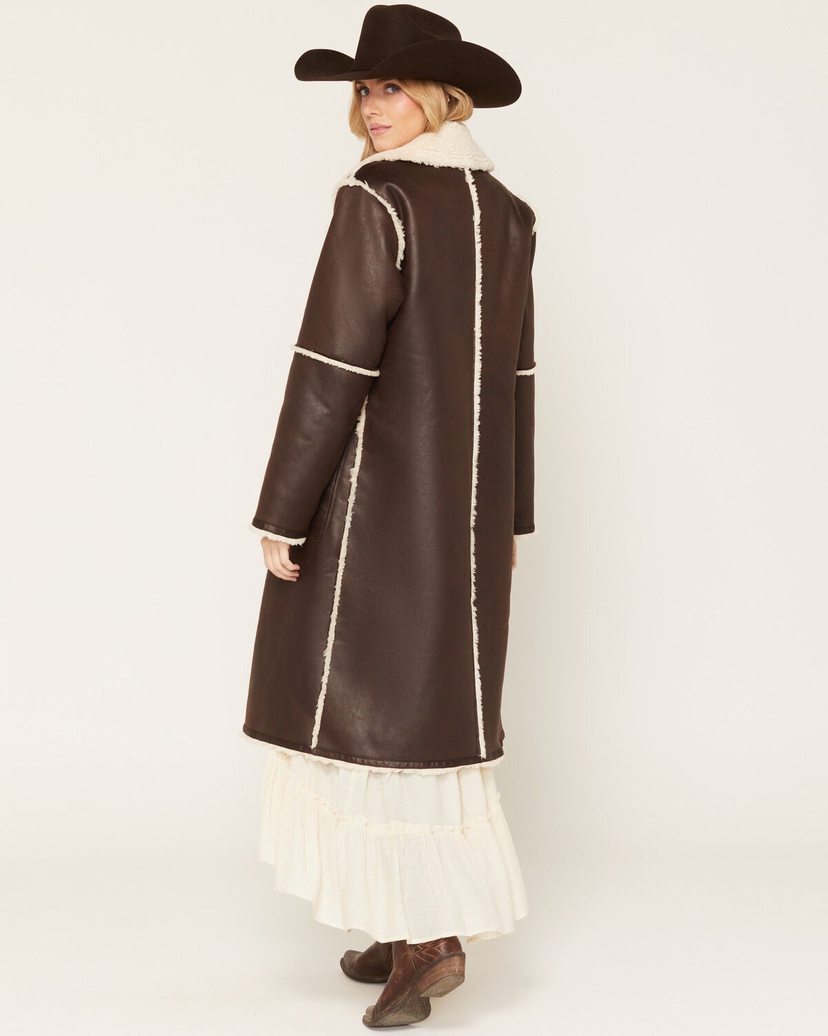 Image #4 - Shyanne Women's Frontier Reversible Coat, Cognac, hi-res