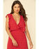 Image #3 - Stetson Women's Red Textured Ruffle Maxi Dress, Red, hi-res