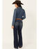 Image #3 - Shyanne Women's Great Falls Dakota Medium Wash Mid Rise Trouser Stretch Riding Jeans, Medium Wash, hi-res