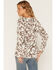 Image #3 - Rosabelle Honey Women's Western Print Ruffle Tie-Front Blouse, Cream, hi-res