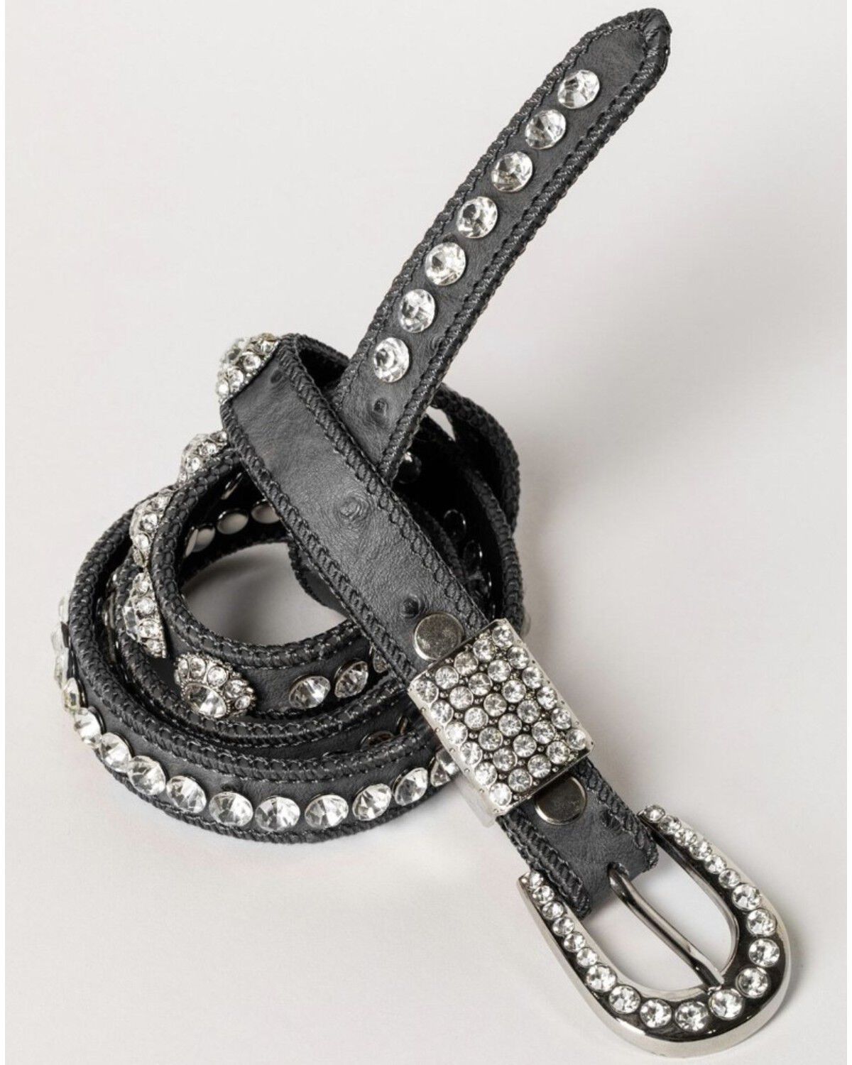 Image #2 - Shyanne® Women's Rhinestone Belt - Featured in Elle Magazine, Black, hi-res