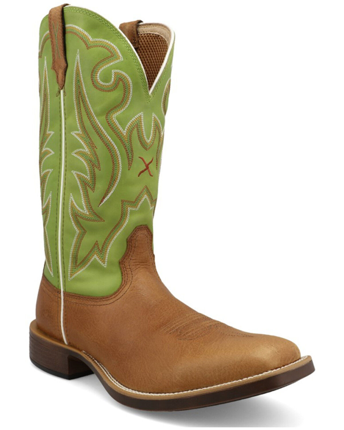 Image #1 - Twisted X Men's 13" Top Hand Performance Western Boots - Broad Square Toe, Brown, hi-res