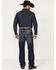Image #3 - Ariat Men's Big Sur 3D Garby Dark Wash Relaxed Bootcut Jeans, Blue, hi-res