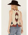 Image #4 - Shyanne Women's Southwestern Print Tapestry Leather Vest, , hi-res