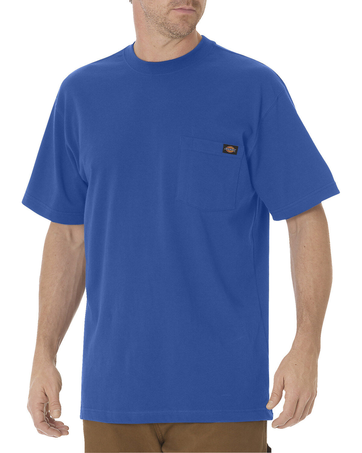 Image #1 - Dickies Men's Solid Heavyweight Short Sleeve Work T-Shirt - Big & Tall, Royal, hi-res