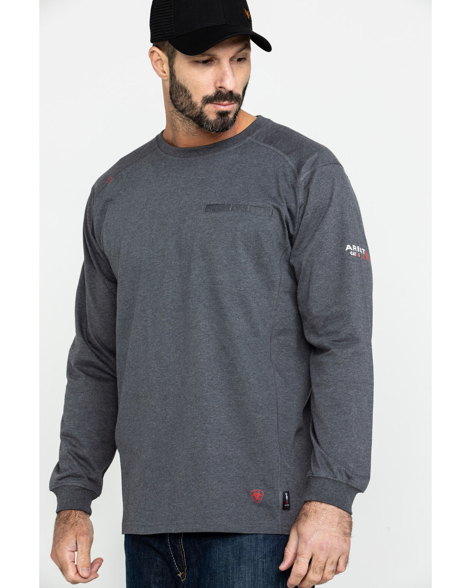 Ariat fr long discount sleeve work crew