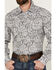 Image #3 - Wrangler Retro Men's Premium Floral Print Long Sleeve Snap Western Shirt - Tall , Black, hi-res