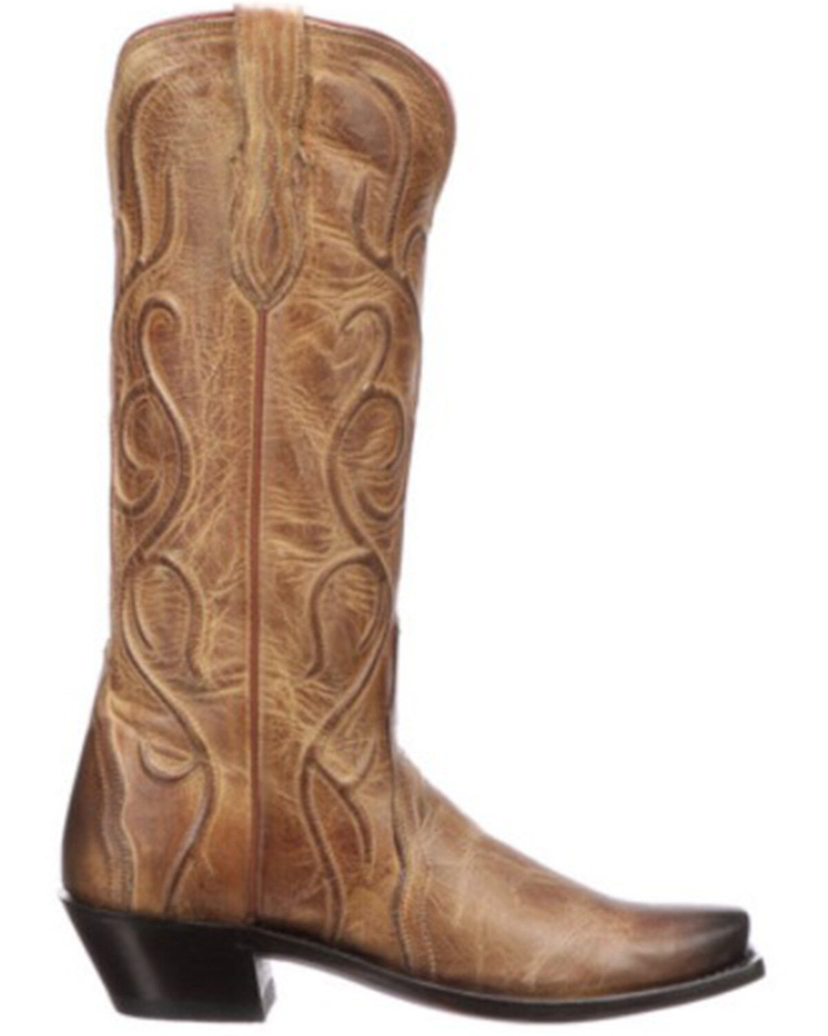 Image #2 - Lucchese Women's Patsy Western Boots - Snip Toe, Tan, hi-res