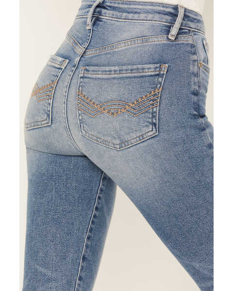 Image #4 - Idyllwind Women's Glenrose Vintage Gypsy High Rise Bootcut Jeans, Medium Wash, hi-res