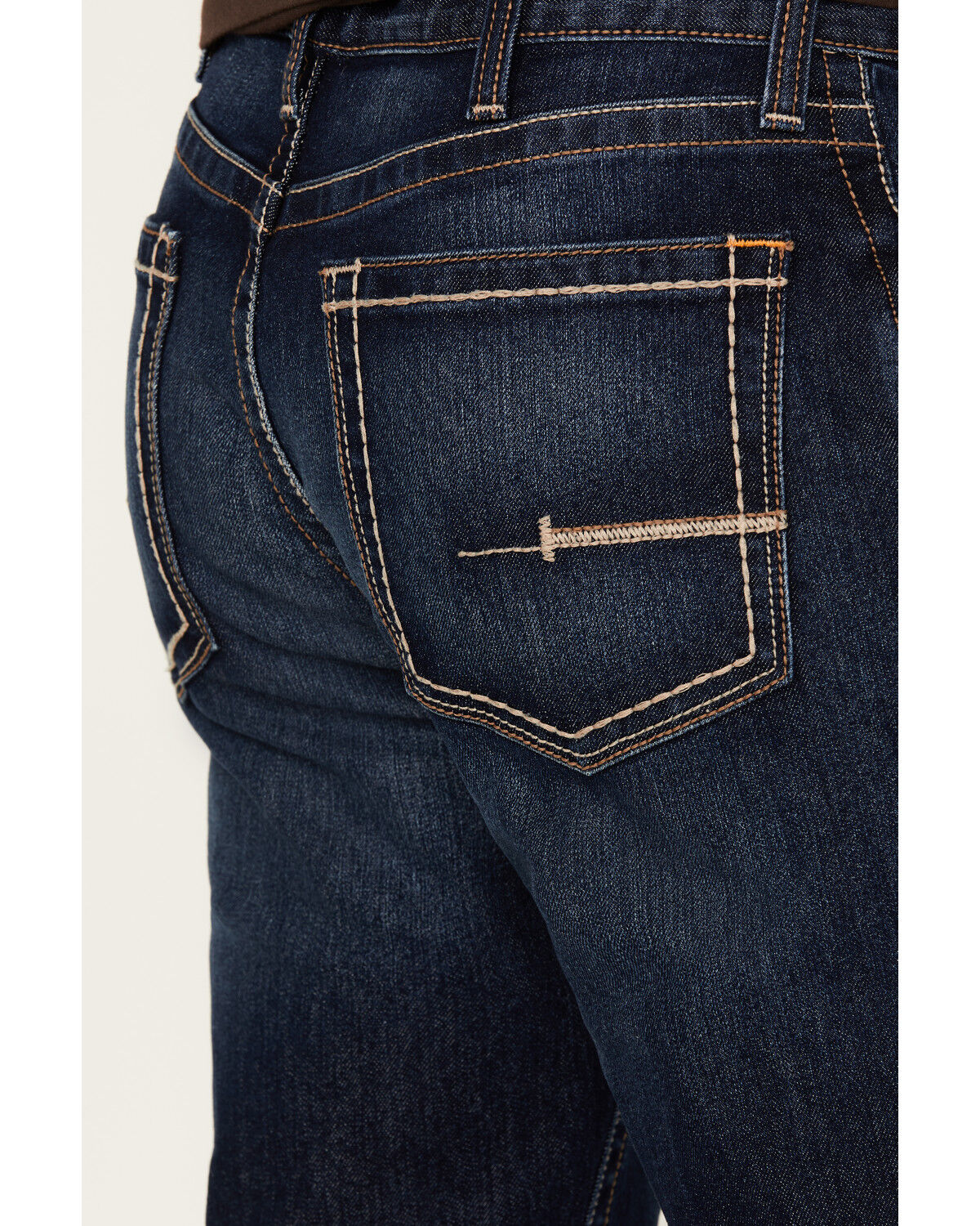 Image #4 - Ariat Men's Rebar M4 Edge Low Rise Maritime Wash Bootcut Jeans, Blue, hi-res