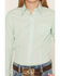 Image #3 - Cruel Girl Girls' Striped Print Long Sleeve Button-Down Western Shirt, Turquoise, hi-res