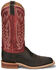Image #2 - Justin Men's Andrews Chocolate Western Boots - Broad Square Toe, , hi-res