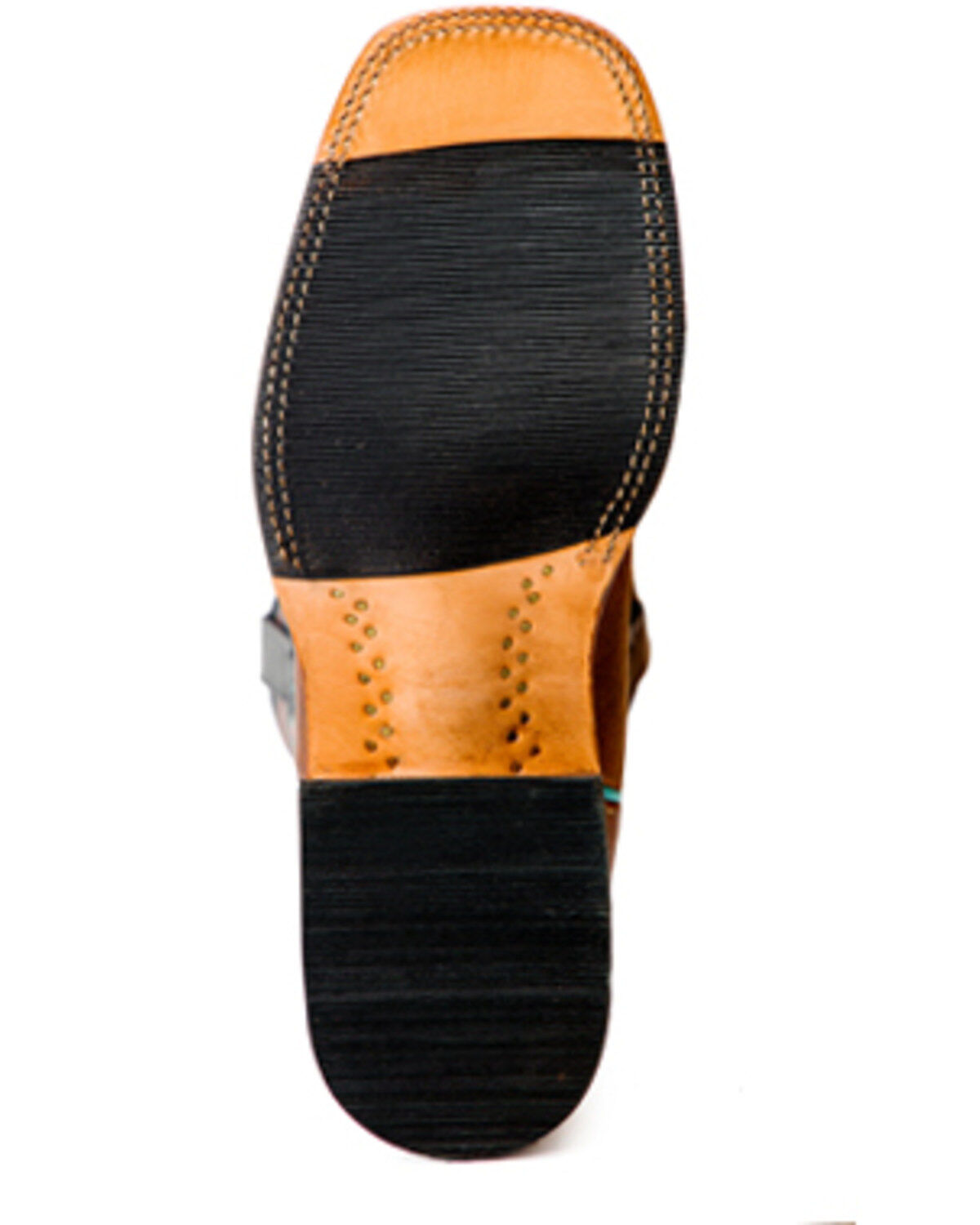 Image #6 - Horse Power Men's Bison Western Boots - Broad Square Toe, Brown, hi-res