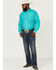 Resistol Men's Medley Diamond Geo Print Long Sleeve Button Down Western Shirt , Turquoise, hi-res
