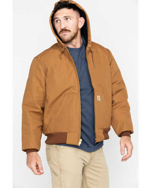 Men's Medium Brown Cotton Duck Active Jacket