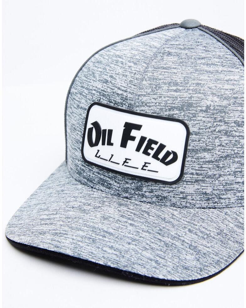 Oil Field Hats Men's Heather Grey Patch Mesh Ball Cap Boot Barn