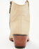 Image #5 - Lucchese Women's Lilah Western Booties - Round Toe, Cream, hi-res