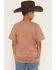 Image #4 - Sable Sky Boys' Horse Rider Short Sleeve Graphic T-Shirt, Brown, hi-res