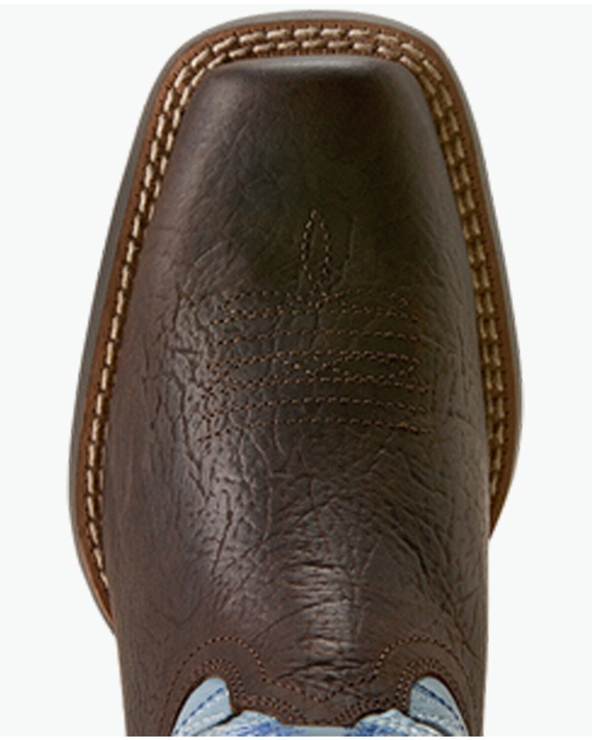 Image #4 - Ariat Girls' Futurity Fort Worth Performance Western Boots - Square Toe, Brown, hi-res