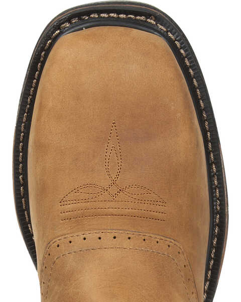 Image #6 - Rocky Men's Original Ride Waterproof Western Boots - Steel Toe, Tan, hi-res