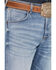 Image #2 - Wrangler Retro Men's Sage Medium Wash Relaxed Boot Stretch Denim Jeans, Light Medium Wash, hi-res