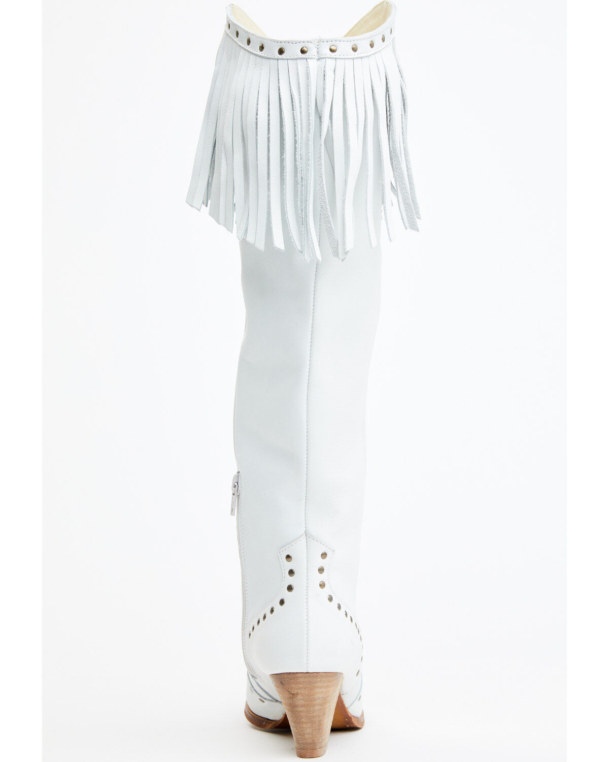 Image #5 - Maggie Women's Trini Fringe Studded Western Boot - Medium Toe, , hi-res