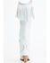 Maggie Women's Trini Fringe Studded Western Boot - Medium Toe , White, hi-res