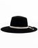 Image #4 - Shyanne Women's Black Flat Top Felt Western Hat , Black, hi-res