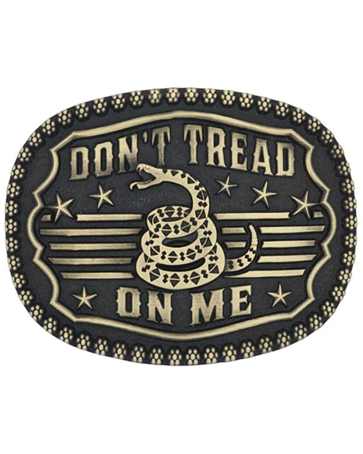 Montana Silversmiths Gadsen Snake Heritage Attitude Buckle, Brown, hi-res