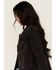 Image #2 - Veveret Women's Denim Jacket, Black, hi-res
