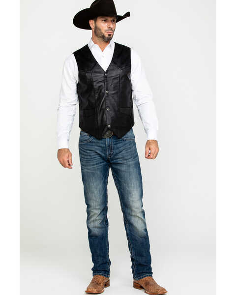 Image #6 - Liberty Wear Men's Jackson Lambskin Leather Vest , Black, hi-res