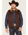 Image #1 - Cody James Men's Arroyo Faux Shearling Sherpa Lined Vest, Pecan, hi-res