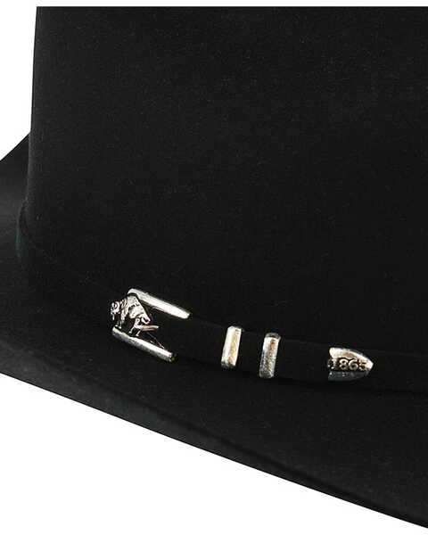 Stetson Men's Apache 4X Buffalo Felt Hat, Black, hi-res