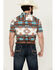 Image #4 - RANK 45® Men's Flash Fire Exploded Southwestern Print Short Sleeve Button-Down Performance Stretch Western Shirt, , hi-res