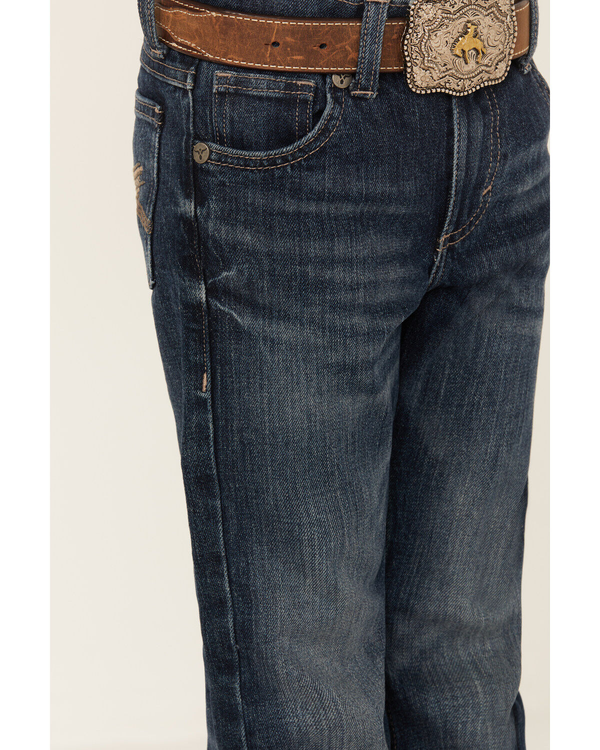 Product Name:  Wrangler 20X Boys' Dark Wash Slim Fit Vintage Bootcut Denim Jeans