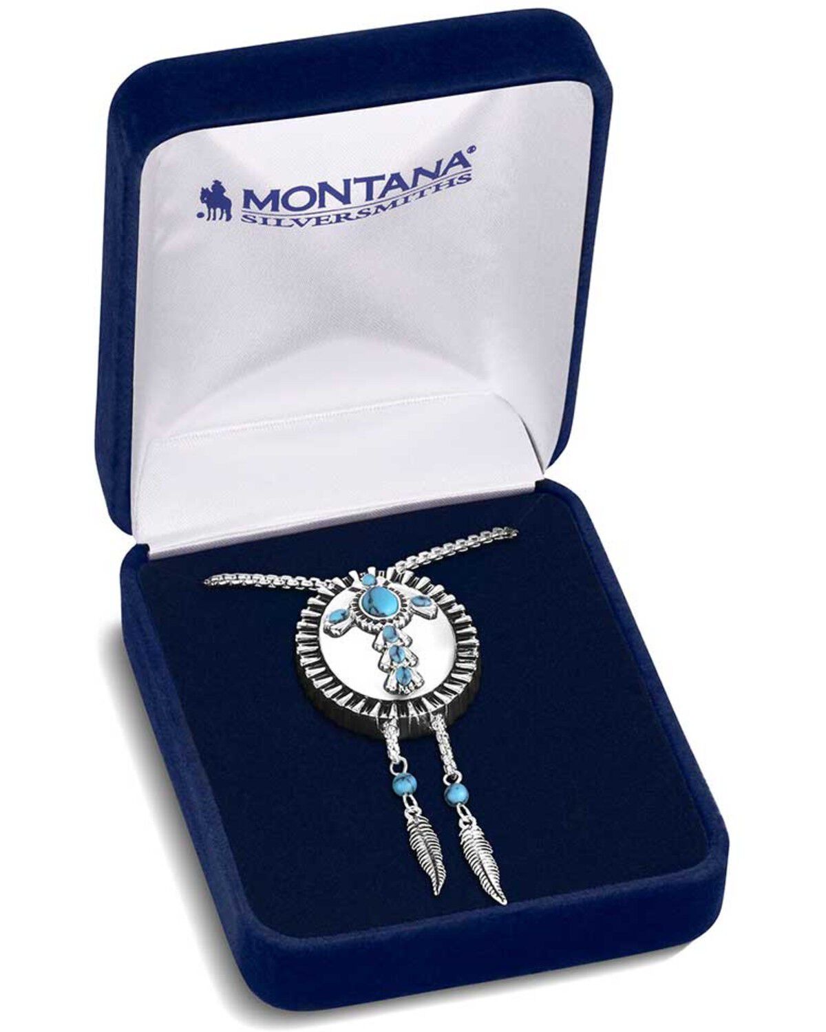 Image #3 - Montana Silversmiths Women's Cross Bolo Necklace, Silver, hi-res